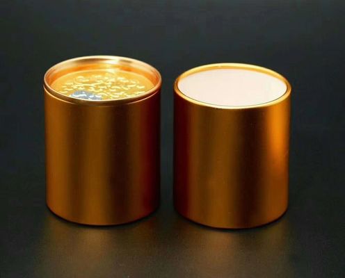 Capacidade personalizada de metal de alumínio selada lata de chá para mini chá folha de chá café