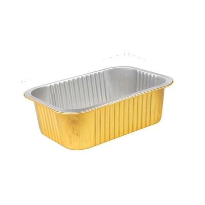 Encomenda personalizada Container de alimentos em folha de alumínio retangular de 1800 ml