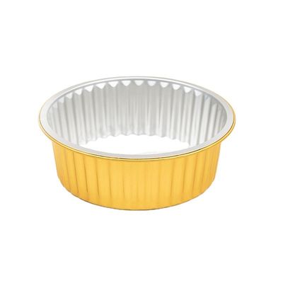 Alimentos Smoothwall Preto e Ouro Grande Disposable Alumínio Foil Bowl 1130ml embalagem de cozimento
