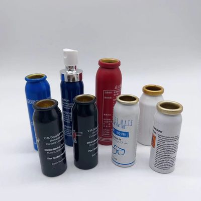 Logotipo personalizado aceito 20 ml de lata de aerossol mini vazia para embalagem e fabricação
