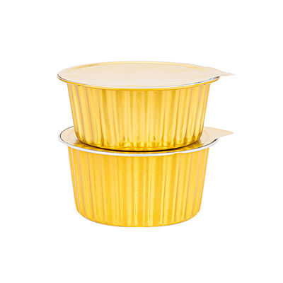 Container de folha de alumínio de tampa personalizada aceite 750 ml para louça durável